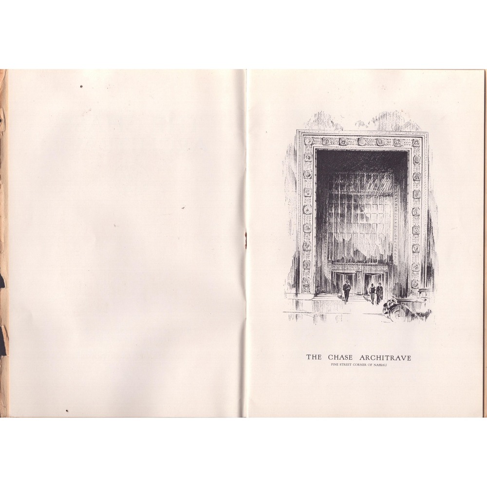 Vintage The Chase Architrave Chase National Bank NYC Architecture Booklet Pegasu - Picture 4 of 4